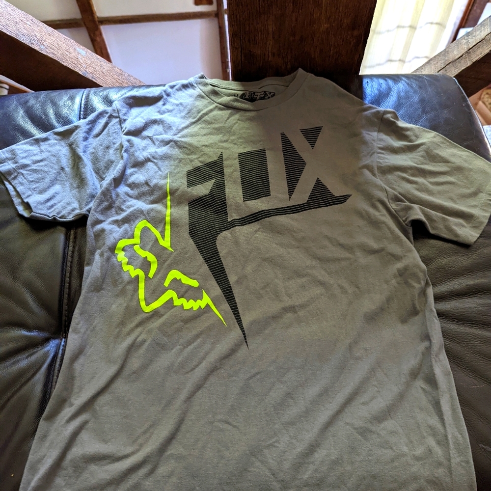 Fox Racing Gray T-SHIRT - Picture 1 of 4